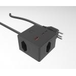 gSocket3 Zigbee with 1.5m cable 3 BR+USB A+2C Black