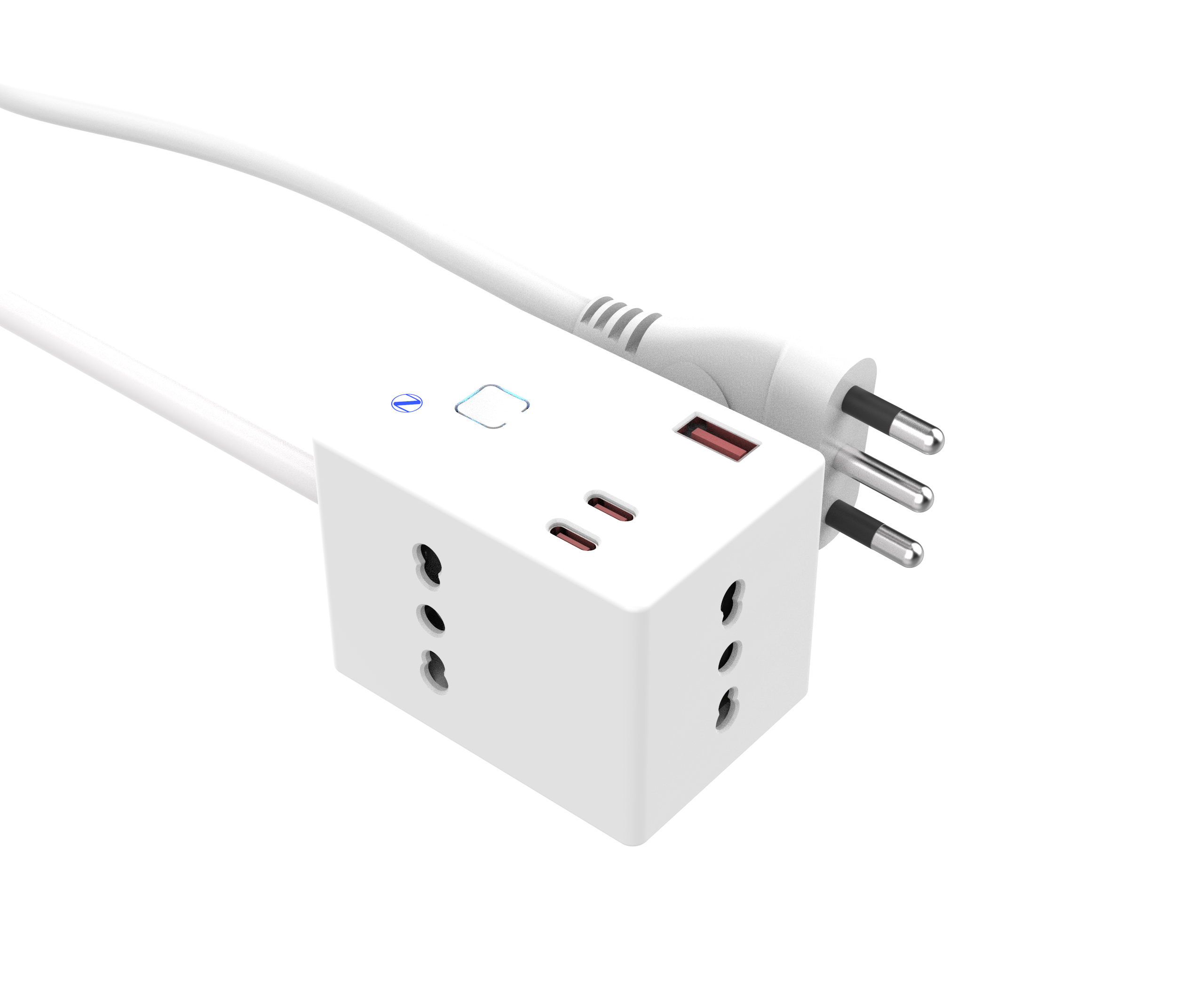 gSocket3 Zigbee with 1.5m cable 3 IT+USB A+2C white