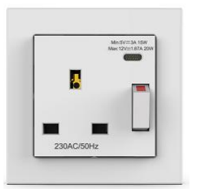 13A DP swithed socket outlet w...
