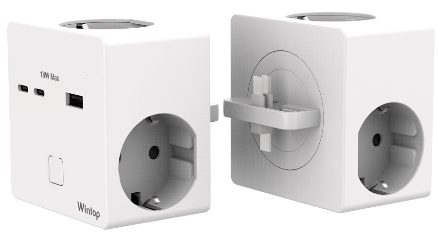 Track3SK+USB A+2C White