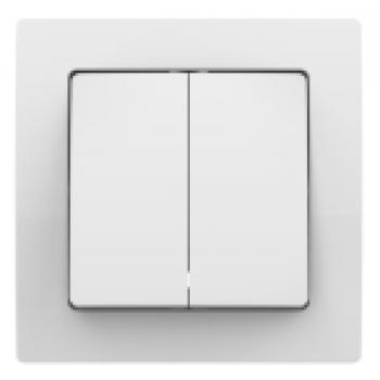55Fl Feel White Double Switch Wifi Smart Button App & Voice Control