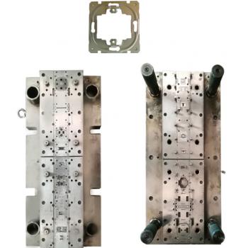 Automatic Riveting Stamping Die with Vibrating Feeding for Switch metal frame