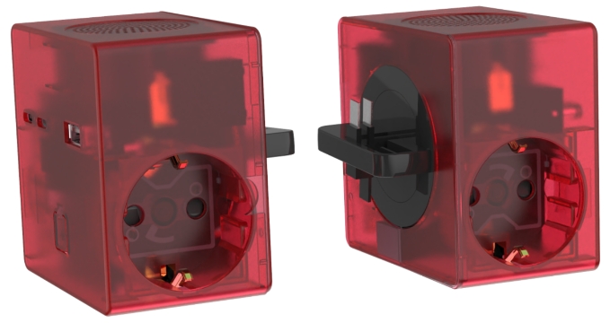 gTrack3 Zigbee 2SK+Alarm+USB A+2C red