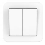 55Fr Freedom White Double Switch Wifi Smart Button App & Voice Control