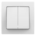 55Fl Feel White Double Switch Wifi Smart Button App & Voice Control