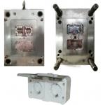 Plastic Injection molding for Double Schuko socket