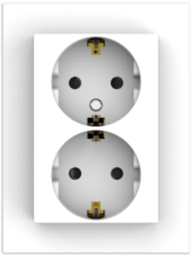 55FCS Double schuko socket Nordic Version