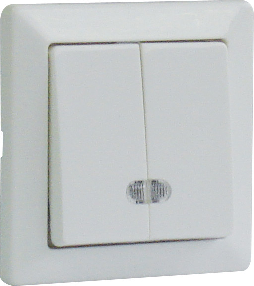 63L Lux Double Switch with LED