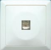 63L Lux American Telephone Jack  4 Contacts (RJ11)