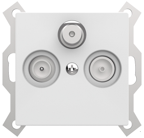 55FCS Satellite co-axialoutlets TV+FM+SAT without frame Nordic Version