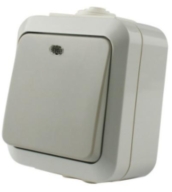 Waterproof Single Switch with Light
