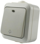 Waterproof Doorbell Push Button Switchwith Light 10A/AC 250V 