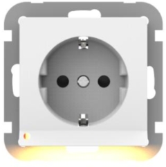 Schuko with LED night light